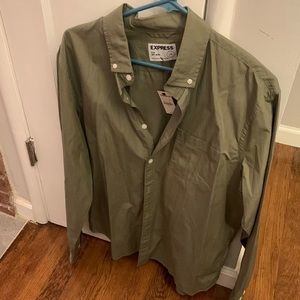 Long Sleeve Green button down shirt